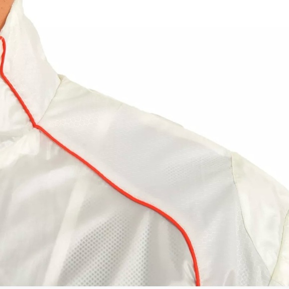 Ferrari Puma Windbreaker Jacket White Red Nylon Glanz Size XL - Picture 4 of 14